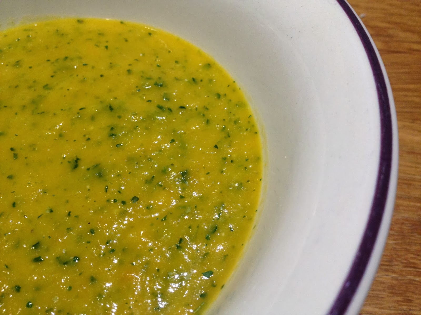 Recipe Junkie and the attack of the custard creams Carrot & parsley soup